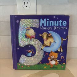 5 Minute Nursery Rhymes" hardcover book published by Tiger Tales