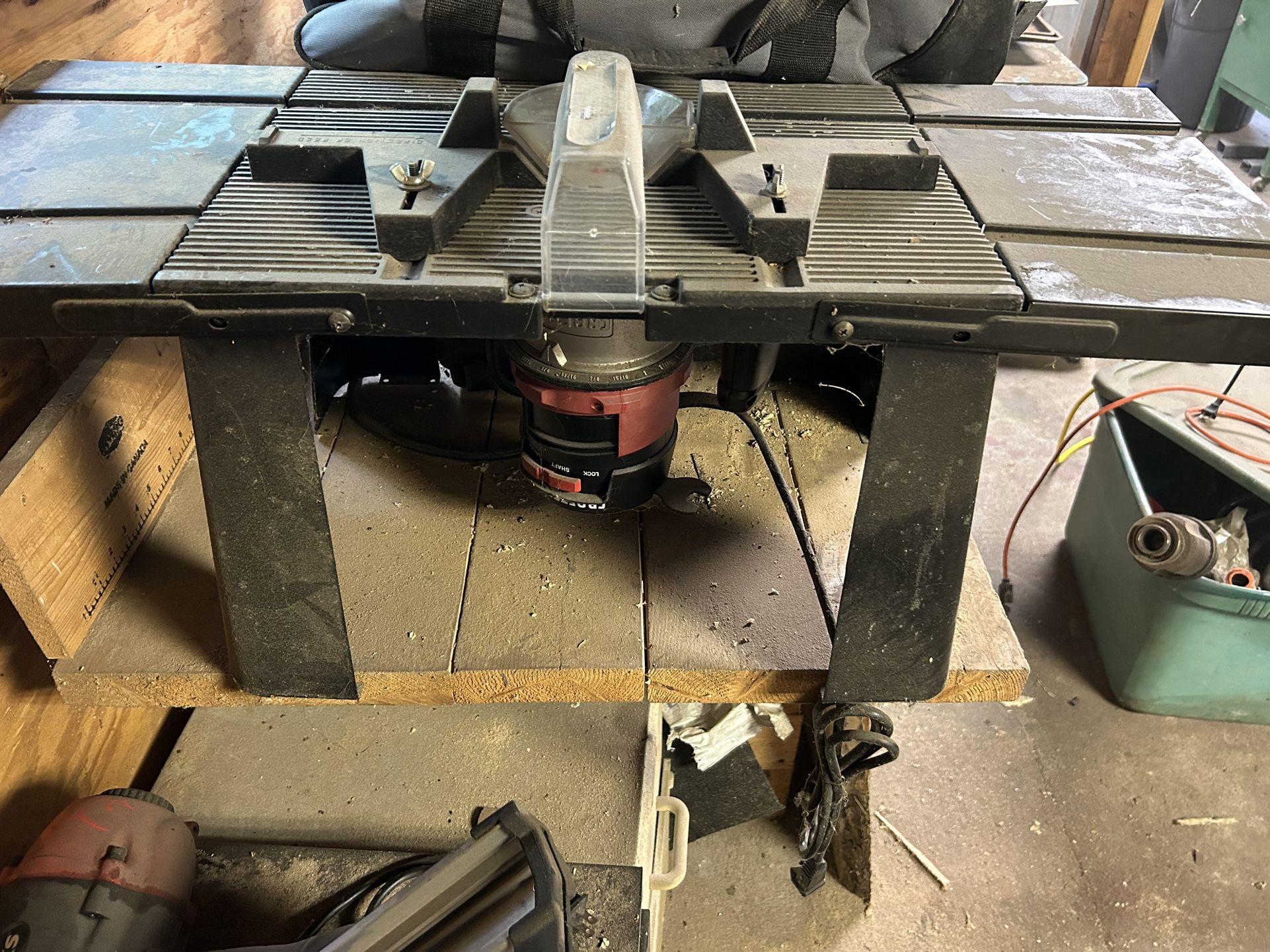 Craftsman table router & Radial Arm Saw