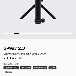 gopro 3 way 2.0 tripod