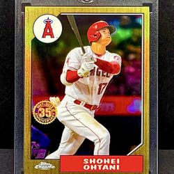 2022 Shohei Ohtani 87’ Topps Chrome Refractor