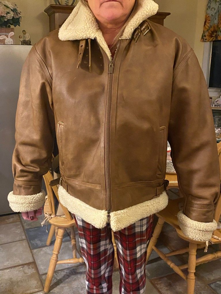 Lined Real Leather Wilson Coat Very Warm