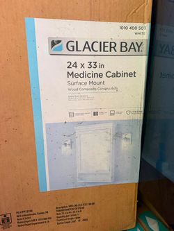 Glacier Bay 24x33 Medicine Cabinet Surface Mount