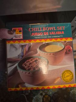 Mexican Fiesta Chili Bowl Set