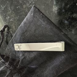 Mens Tie Bar Initials JC