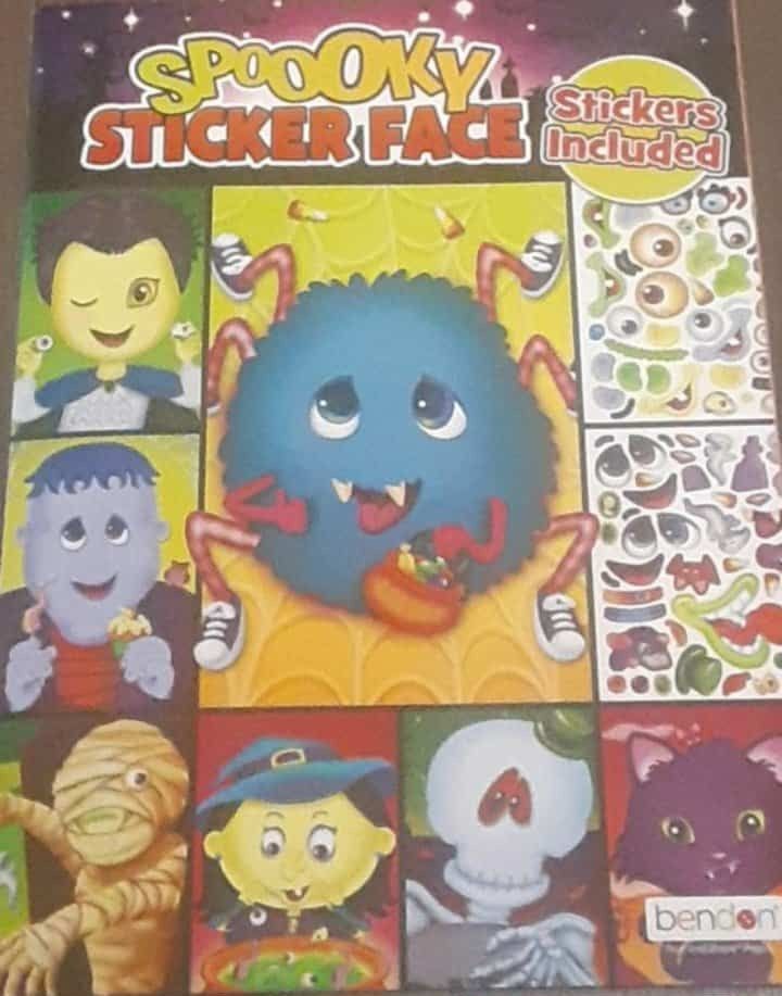 New Spooky Sticker Face Sticker Activity Book