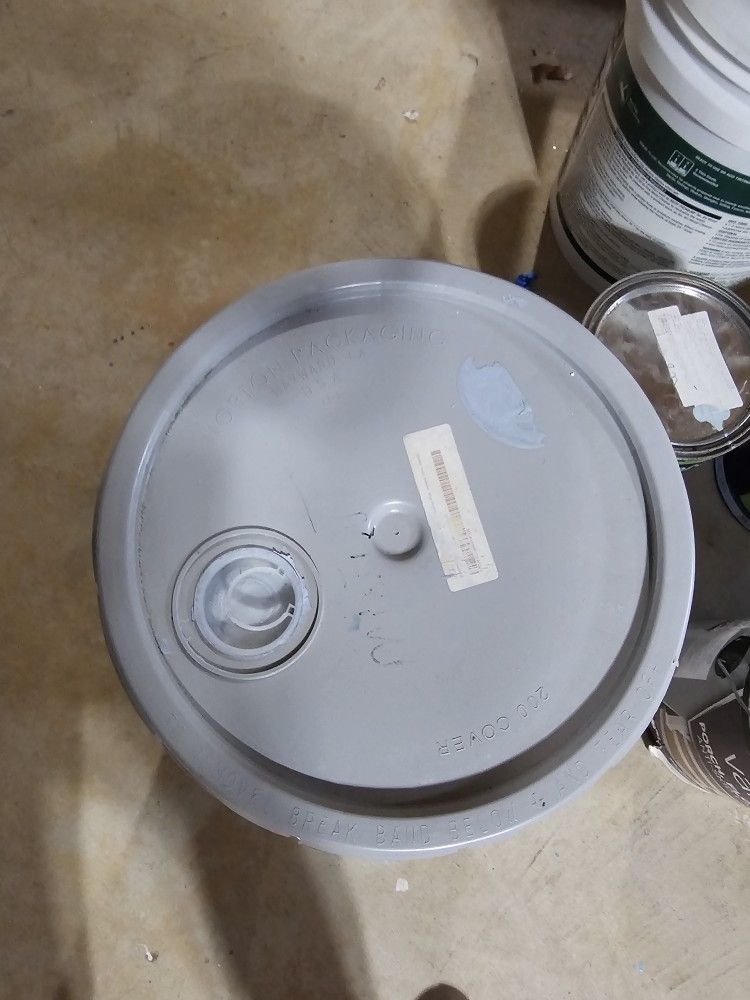 Blue Color Paint Left 5 Gallon And 1 Gallon New Don't Need