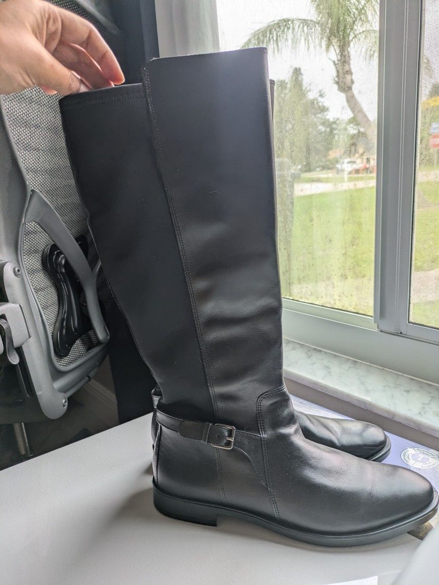 ECCO Black Riding Boots Size 40 - Never Worn