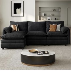 DWVO 108" Modular Sectional Sofa, Modern L Shaped Couch with Movable