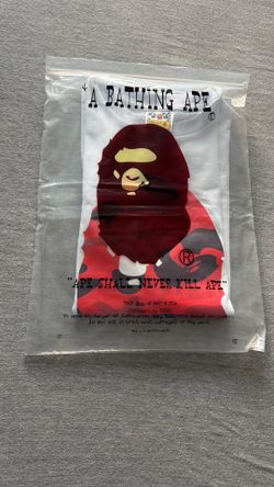 BAPE TEE Red & White (Bape tee red & white)