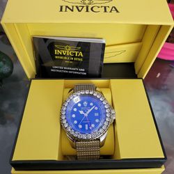 Custom Iced Out Invicta Hydromax Men's Watch