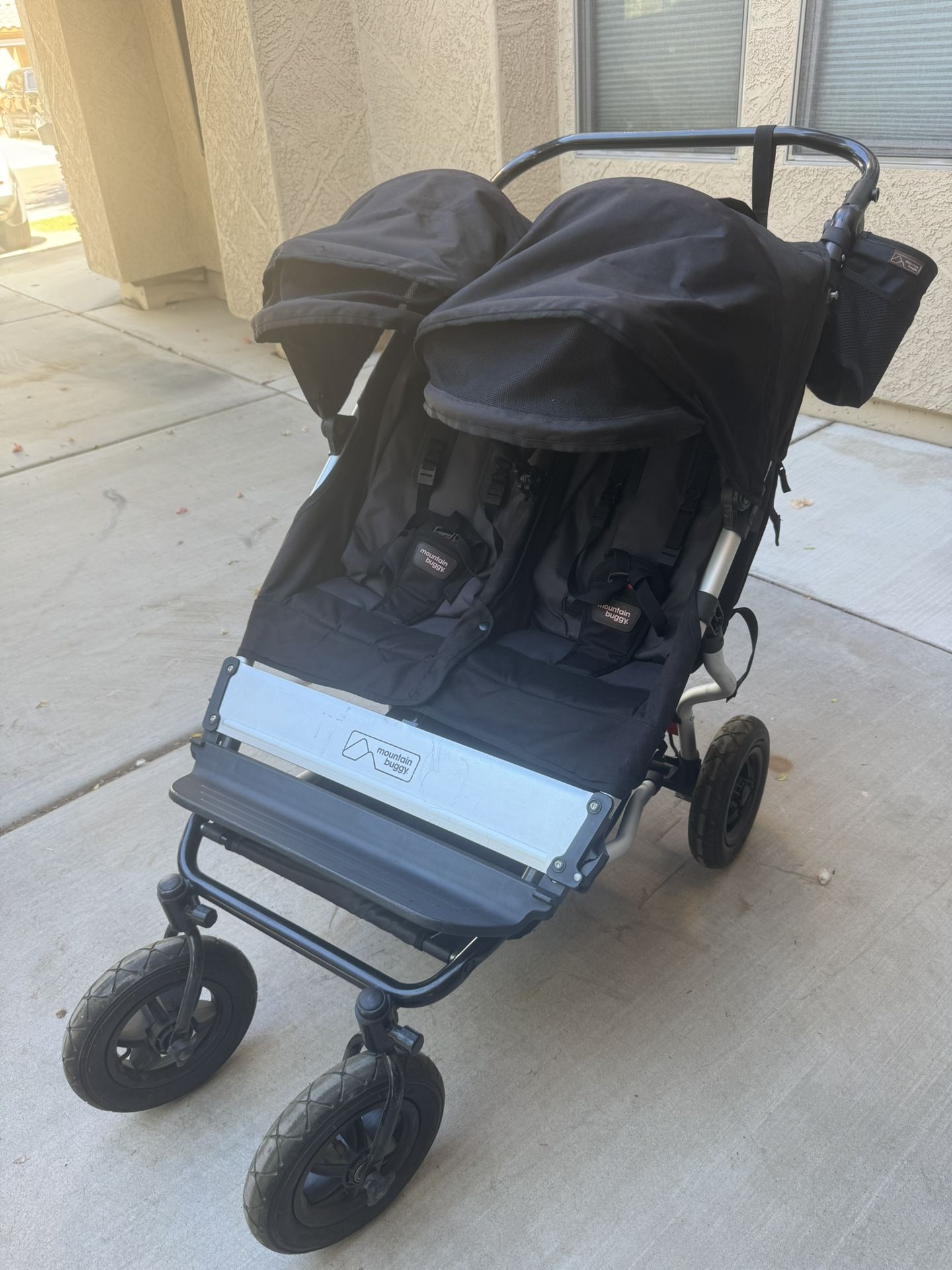 Mountain Buggy Double Stroller in Black
