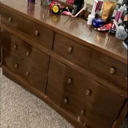 Beautiful Big Dresser With Mirror