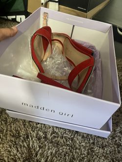 Red Madden Girl Heels