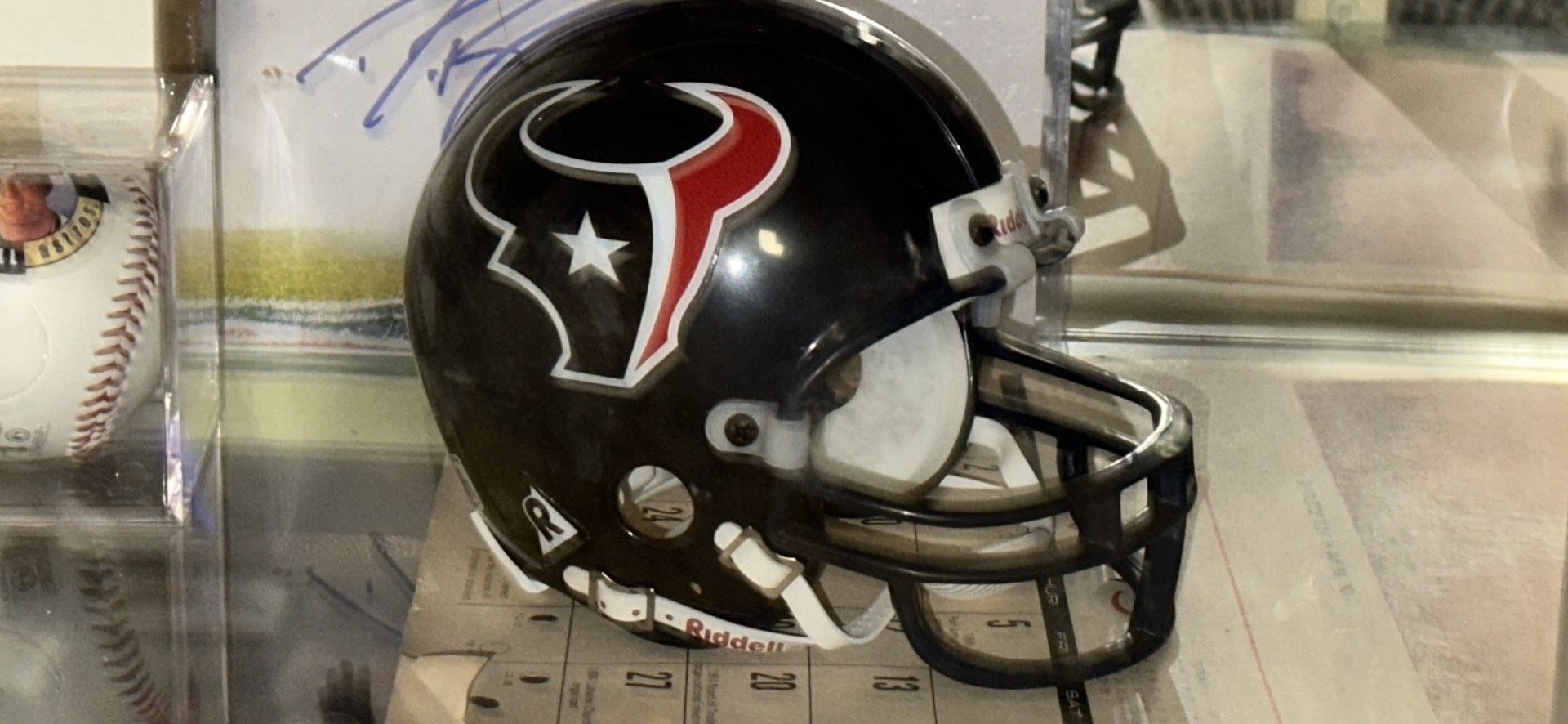 Mini Houston Texans Helmet Ridell Brand