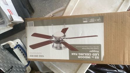 52-Inch Indoor LED Hugger Ceiling Fan