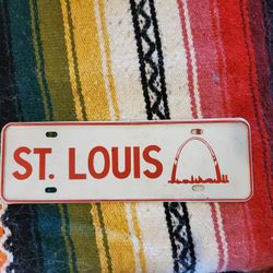 St Louis License Plate Topper