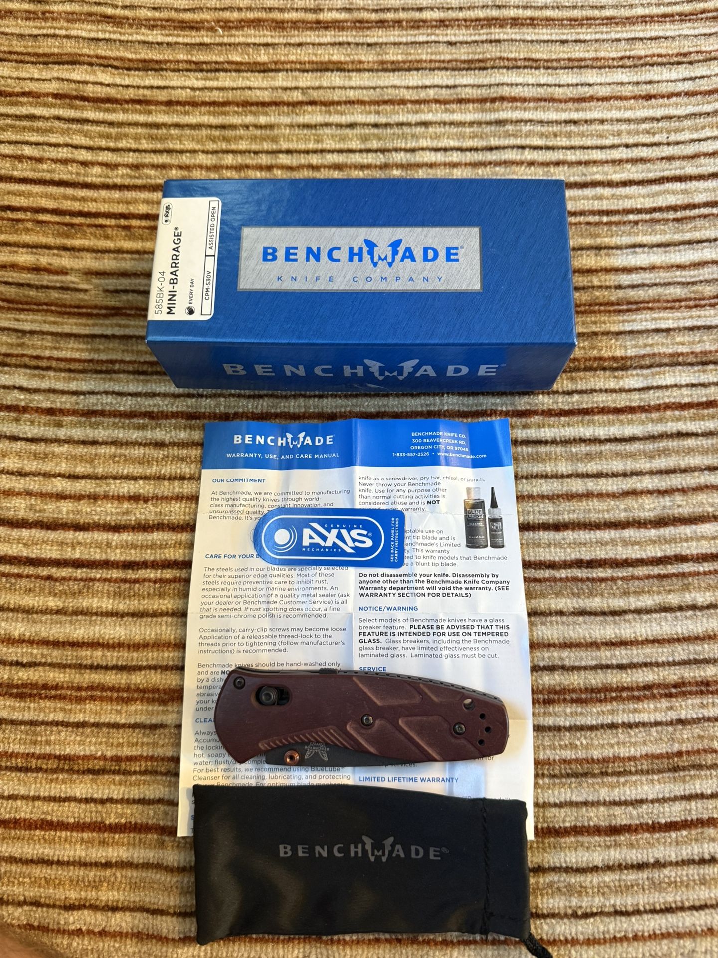 Bench Made Mini-Barrage (Red Stone)