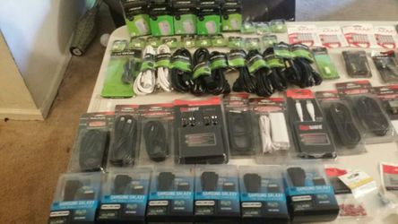 Power cords, iphone cases, batteries, usb,extention cords pocket knifes, all kinds of stuff