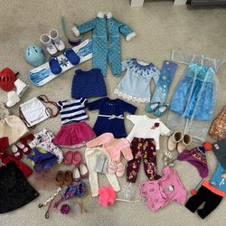 American girl Doll Our Generation 18” Doll Clothes And Shoes