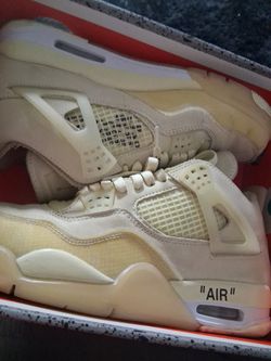 Jordan 4s off white size 9 asking for 150