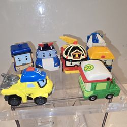 Robocar Poli Lots Of 6 Die-Cast 1:64 