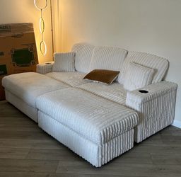 Popular and Stunning Cream Couch/Sofa 86.8”