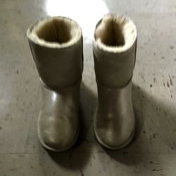 Genuine UGG Australia Metallic Gold Classic Short Boots