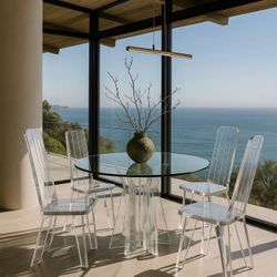 Postmodern Lucite Dining Set Costantini Style