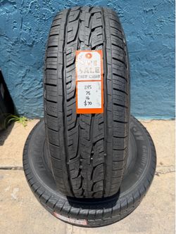 (2) used LT245 75 16 Delinte Tires