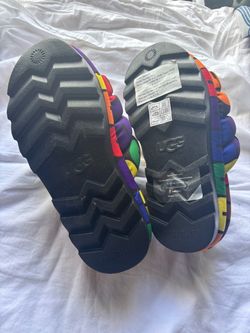UGG Rainbow Logo Puff Slide Sandals