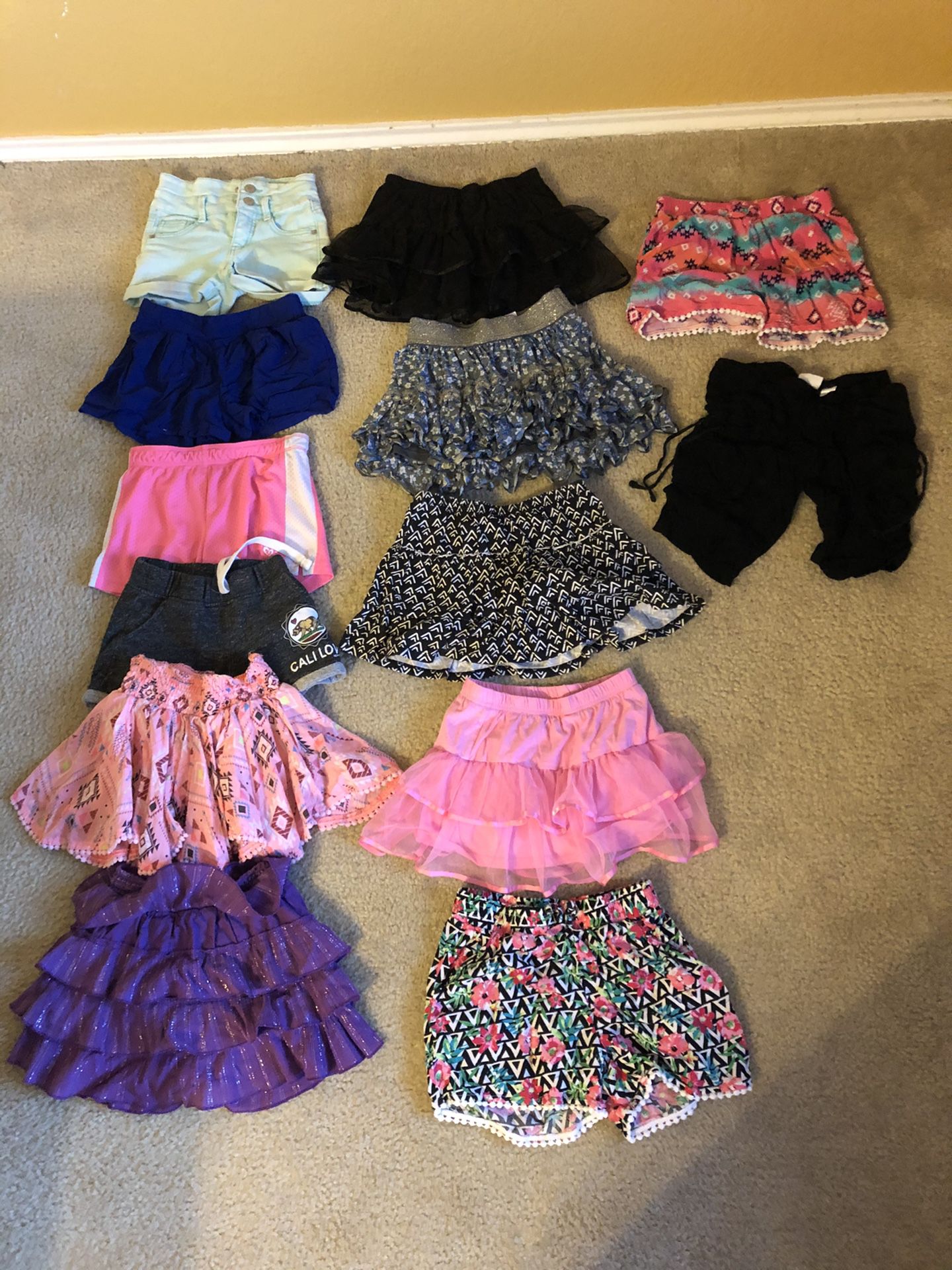 Kid Size 8 Girls Skirts and Shorts