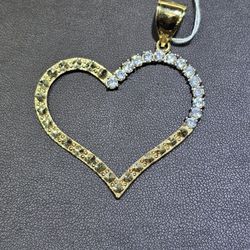 10kt YG Heart Pendant. (C-2) ASK FOR RYAN. #(contact info removed)64