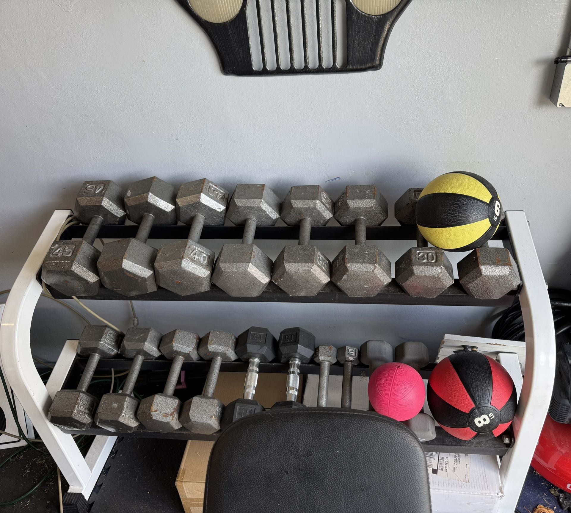 Dumbbell Rack With Dumbbells Included