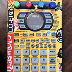 Roland SP-404SX Sampler – Rare Yellow Faceplate + MF DOOM / Quasimoto Custom