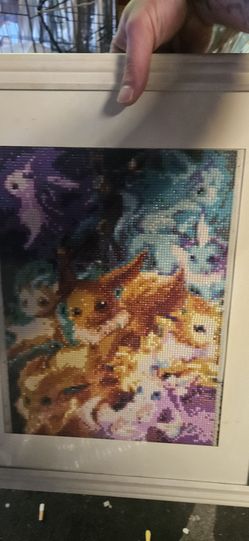 POKEMON EEVEELUTIONS 3D DIAMOND ART FRAMED