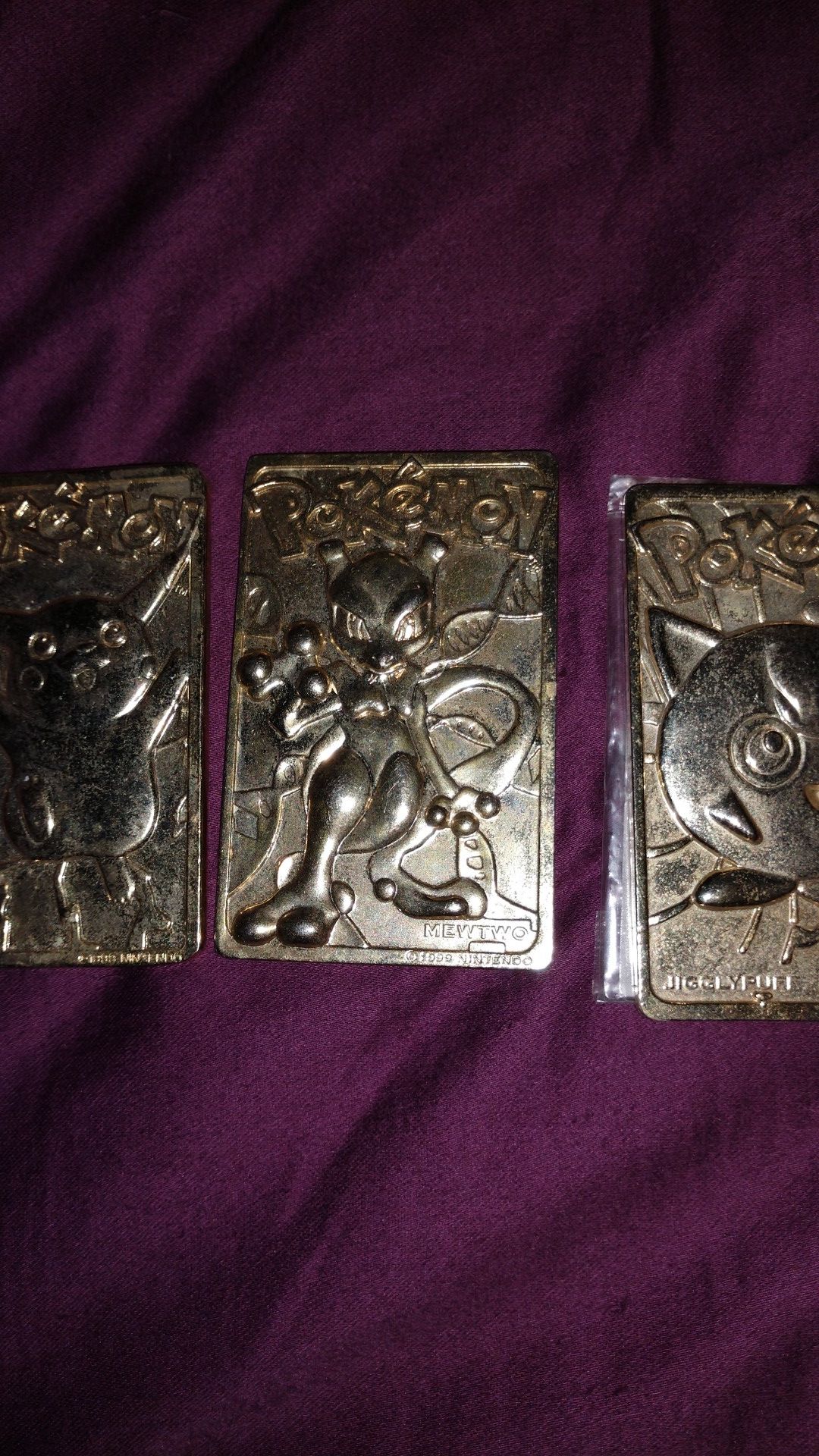 Pokemon gold plated cards