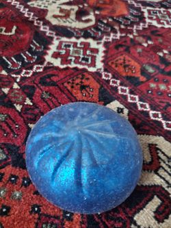 Blue glitter dumpling squishy