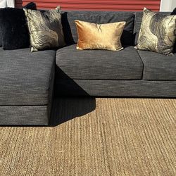 West Elm urban 2pc Sectional w/ LAF Chaise-Down Fill Back Cushions-Down Blend Encased Cushions-Excellent condition-PreCleaned -No Pets Or Smoke