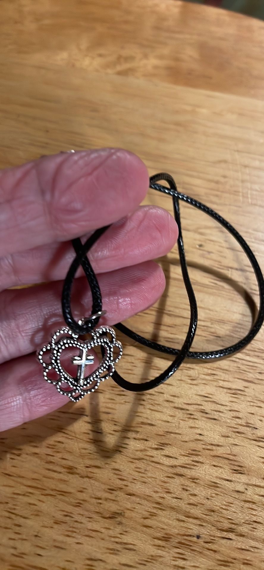 Heart Cross Necklace 