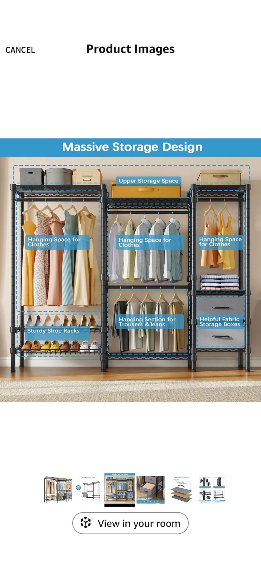 Closet Storage Organizer