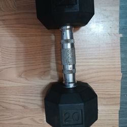 25lb Rubber Hex Dumbell