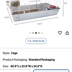 Luxury Cage For Small Dog, Guinea Pig Or Rabbit