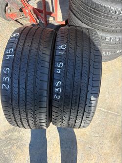 235/45r18 Two Goodyear Tires In Great Shape