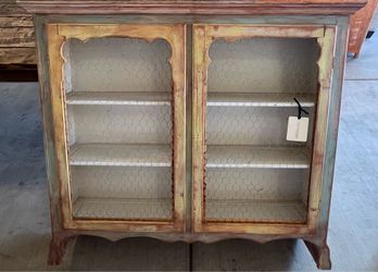 Vintage Chicken Wire Hutch