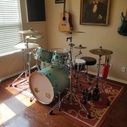 MAPEX 6 Piece Drum Set AQUA BLUE