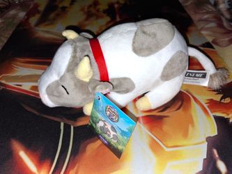 HARVEST MOON NATSUME COW PLUSH TOY...NEW WITH TAGS,  NEVER PLAYED WITH OR DISPLAYED...ADULT OWNED AND KEPT IN A SMOKE FREE HOME...$20 OBO...