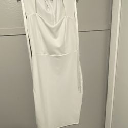 White Fringe Dress - Medium 