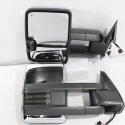 1999 to 2002 Chevy Silverado Sierra Yukon Tahoe Suburban Towing Mirrors Espejos Retrovisores Chrome