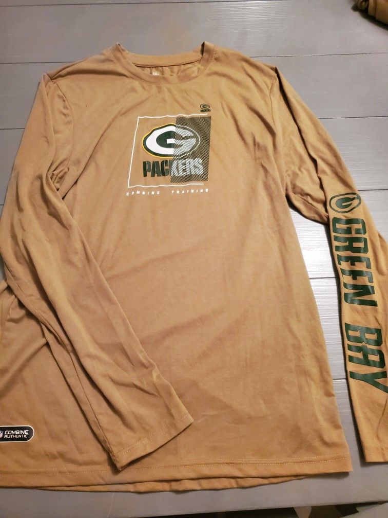 Green Bay Packers Men's Long Sleeve Shirt Size Large