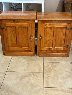 White claw ice box end tables